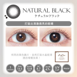 EverColor1month – Natural Black 月拋 每盒2片