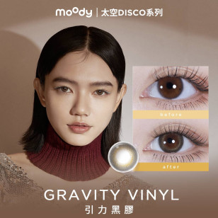 moody 1 DAY GRAVITY VINYL  引力黑膠  BLACK  10片裝