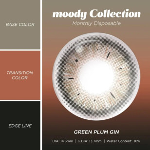  moody 月棄 GREEN PLUM GIN  青梅杜松子  GREEN  2片裝