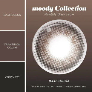 moody 月棄 ICED COCOA  可可碎碎冰  BROWN  2片裝