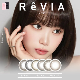 ReVIA 1Month 6選色 月拋 每盒2片